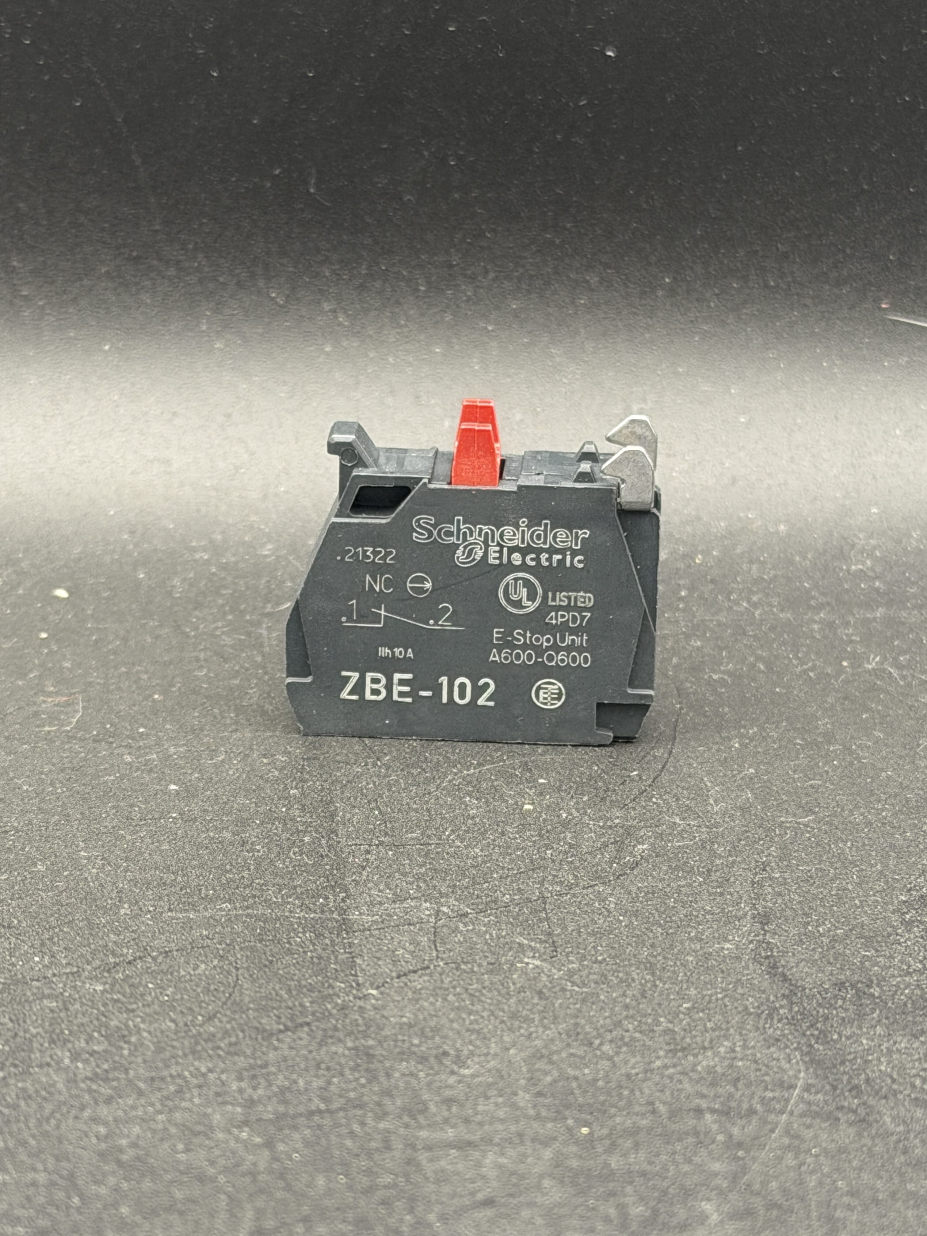ZBE102 Schneider Electric Single contact block, silver alloy, screw clamp terminal, 1 NC